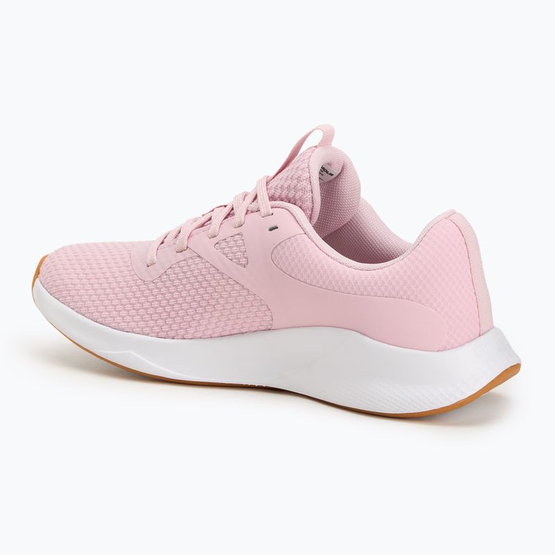 Trainingsschuhe Damen Under Armour W Charged Aurora 2 prime pink/white/metallic silver 3