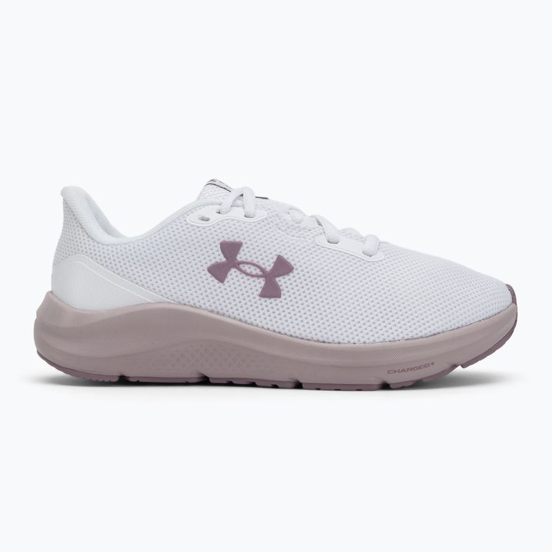 Laufschuhe Damen Under Armour Charged Pursuit 4 white/white/purple prime 2