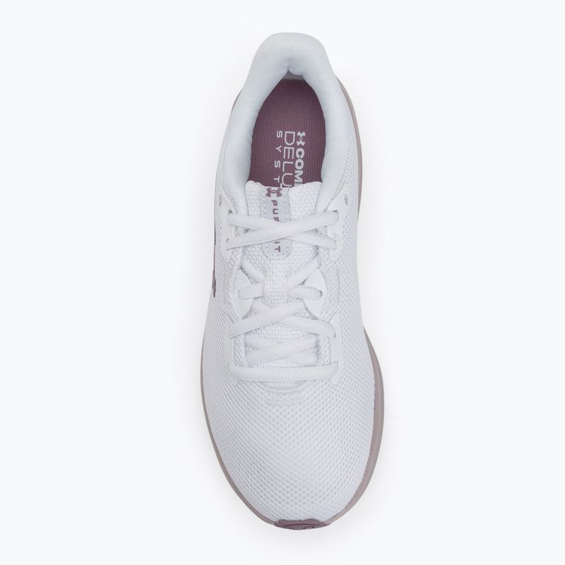 Laufschuhe Damen Under Armour Charged Pursuit 4 white/white/purple prime 5