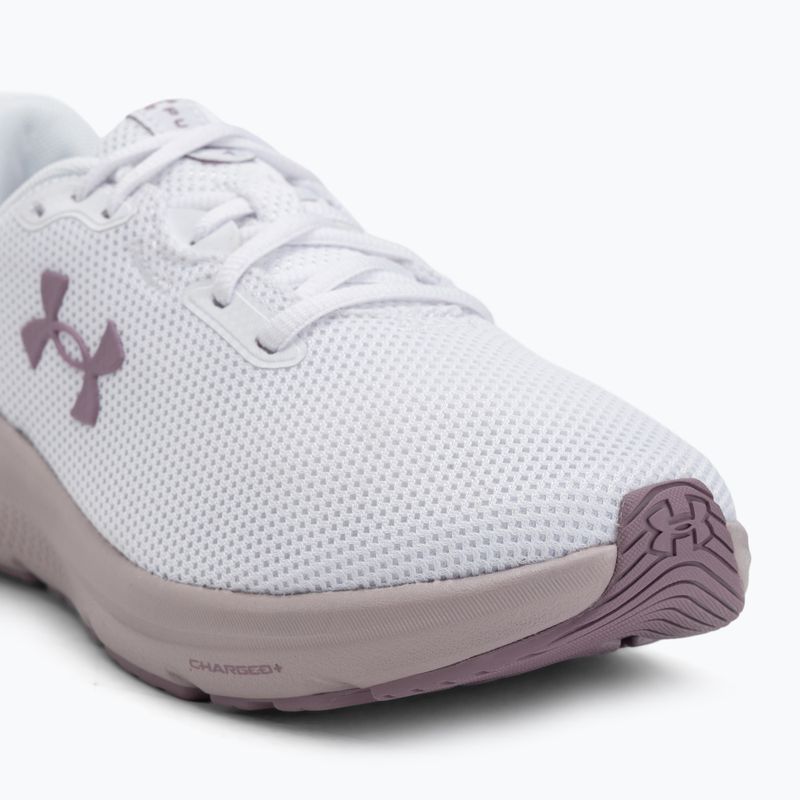 Laufschuhe Damen Under Armour Charged Pursuit 4 white/white/purple prime 7