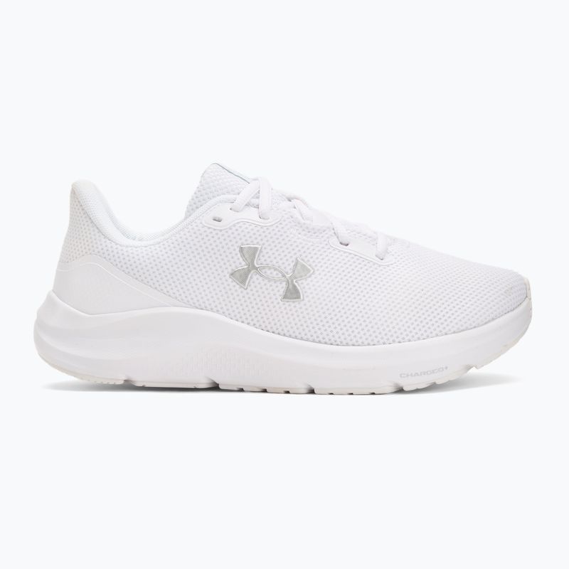 Laufschuhe Damen Under Armour Charged Pursuit 4 white/white/metallic silver 2