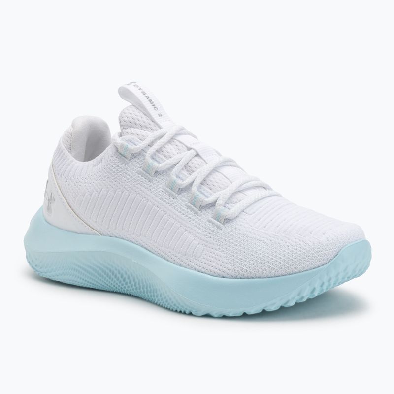 Trainingsschuhe Damen Under Armour Dynamic 2 white/stream/metallic silver