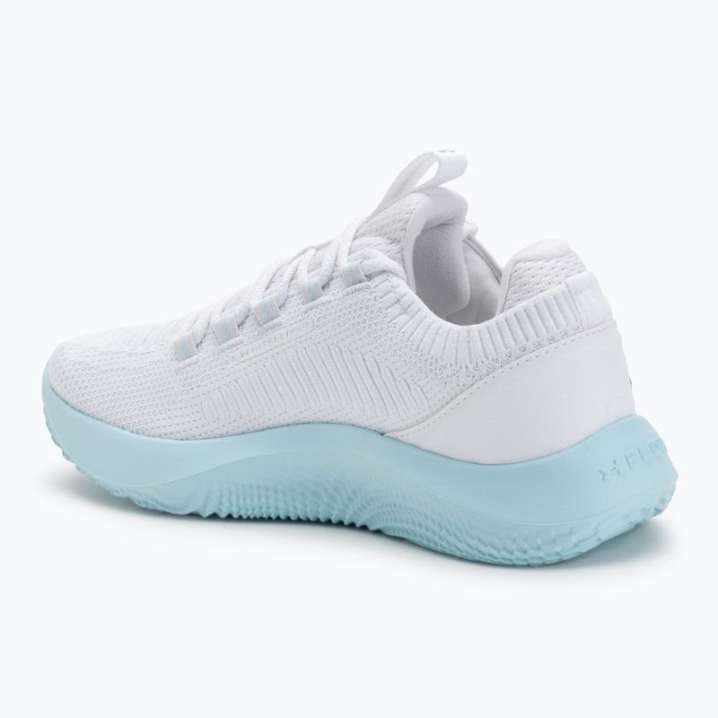 Trainingsschuhe Damen Under Armour Dynamic 2 white/stream/metallic silver 3