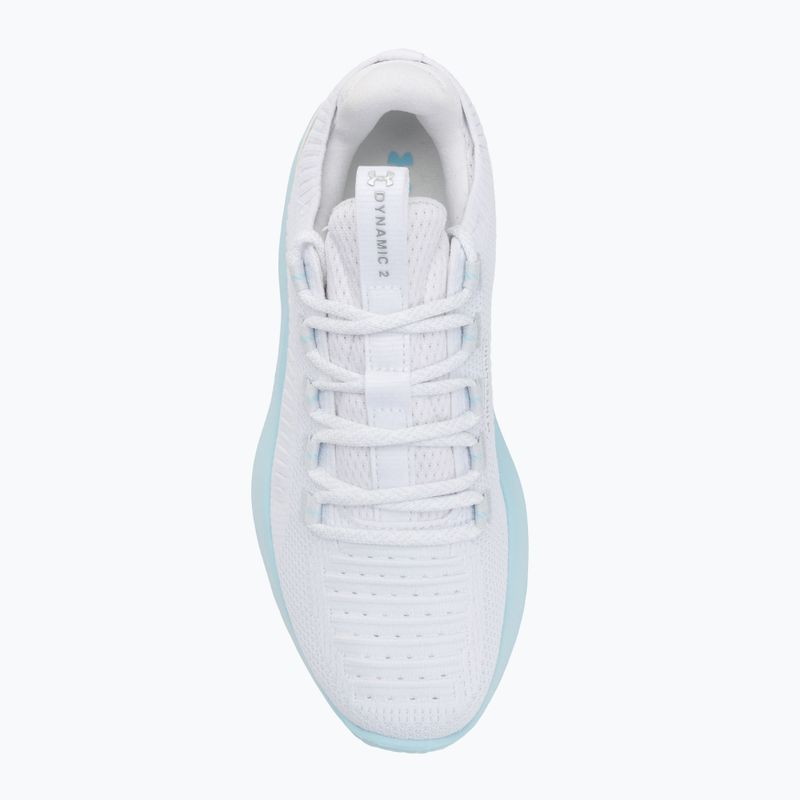 Trainingsschuhe Damen Under Armour Dynamic 2 white/stream/metallic silver 5