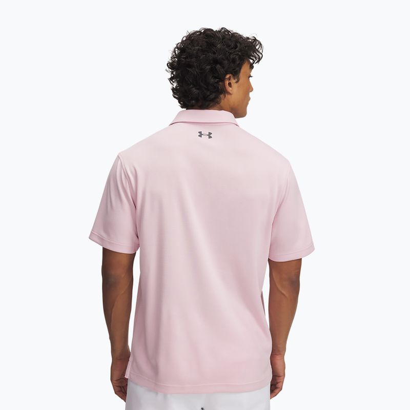 Unter Armour Tech Polo prime rosa/Pitch grau Herren-Polo-Shirt 2