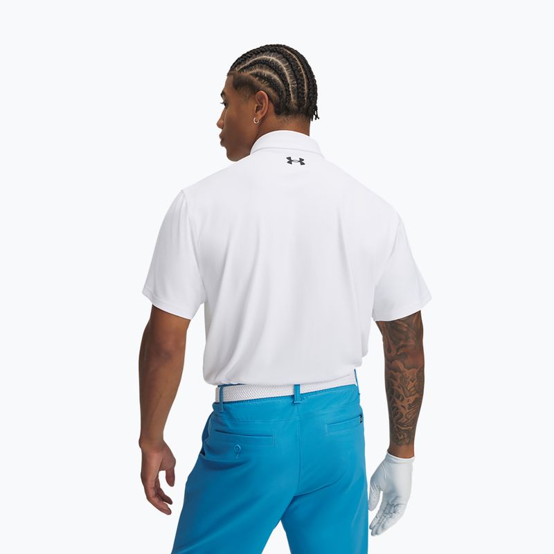 Poloshirt Herren Under Armour Tee To Green Pique Polo white/black 2