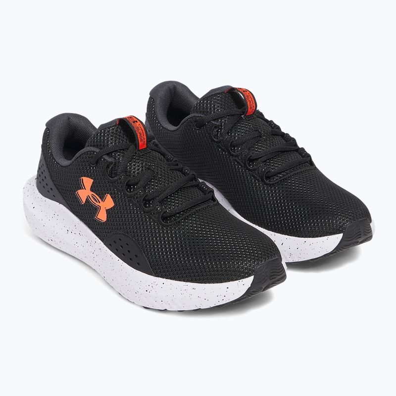 Under Armour Charged Surge 4 schwarz/anthrazit/ares rot Herren Laufschuhe 3