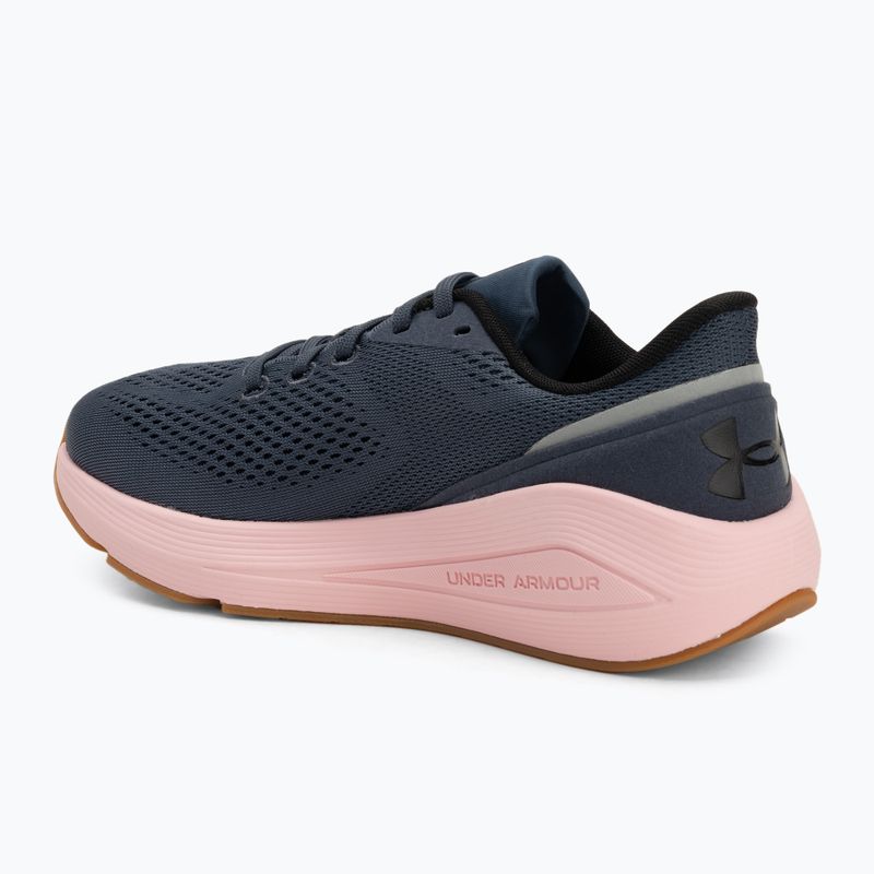 Laufschuhe Damen Under Armour Sonic 7 downpour gray/prime pink/black 3