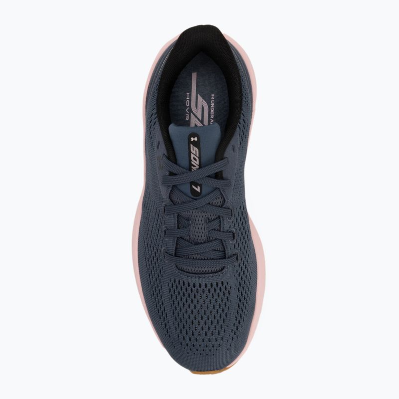 Laufschuhe Damen Under Armour Sonic 7 downpour gray/prime pink/black 5
