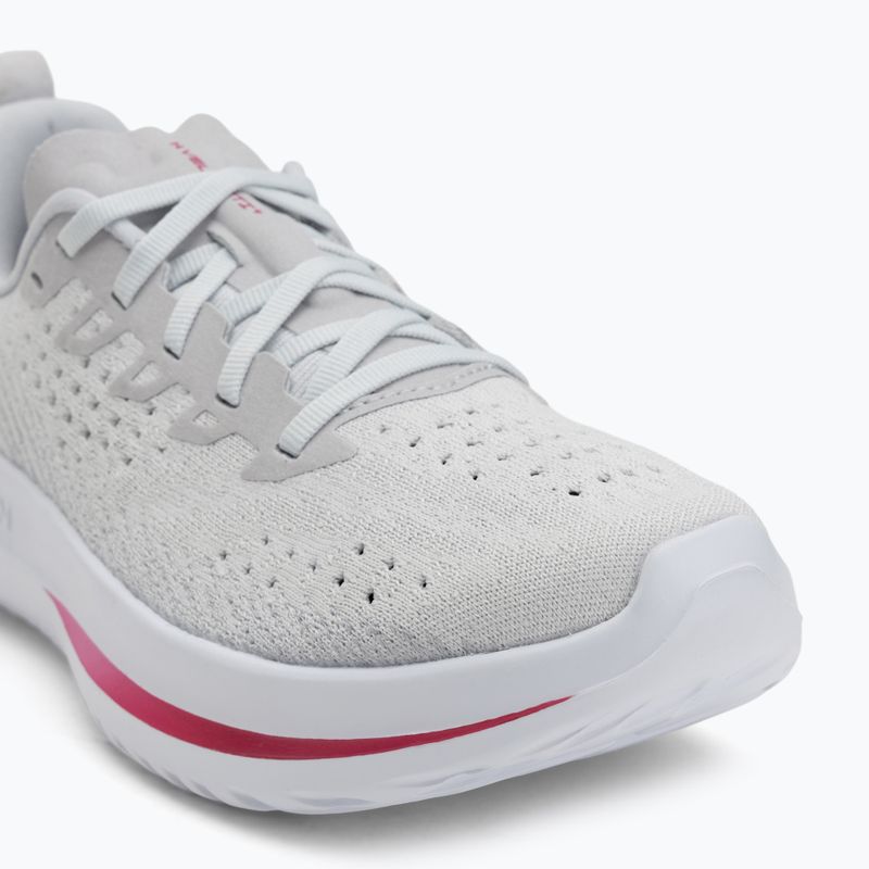 Laufschuhe Damen Under Armour Velociti 4 SE halo gray/mod gray/shaded fuchsia 7