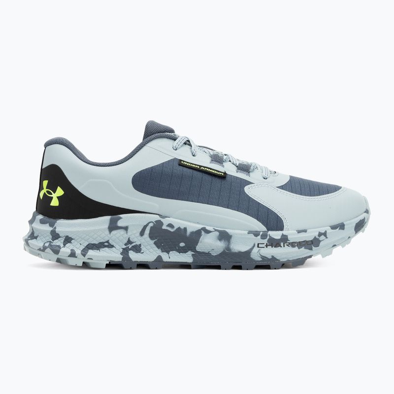 Laufschuhe Herren Under Armour Charged Bandit Trail 3 downpour gray/harbor blue/hyper green 2