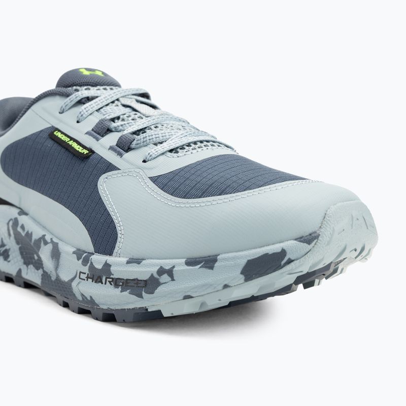 Laufschuhe Herren Under Armour Charged Bandit Trail 3 downpour gray/harbor blue/hyper green 7