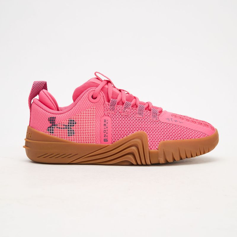 Under Armour TriBase Reign 6 Damen Trainingsschuhe Super Pink/Super Pink/Downpour Grau 2