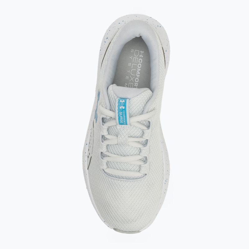 Laufschuhe Damen Under Armour Charged Surge 4 distant gray/halo gray/ether blue 5