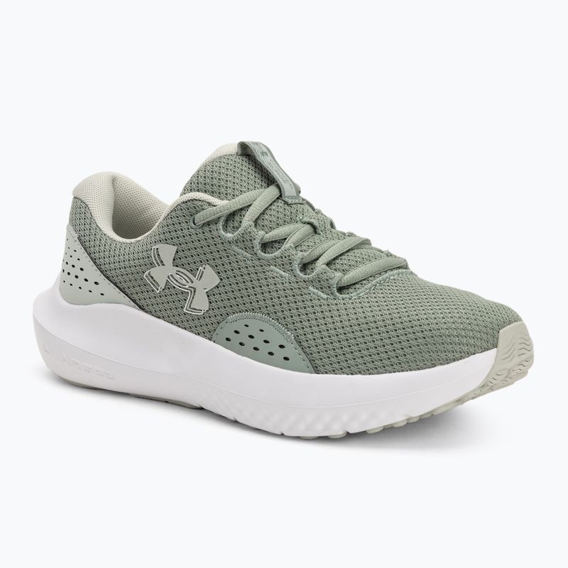 Under Armour Charged Surge 4 silica grün/hydro grün Damen Laufschuhe