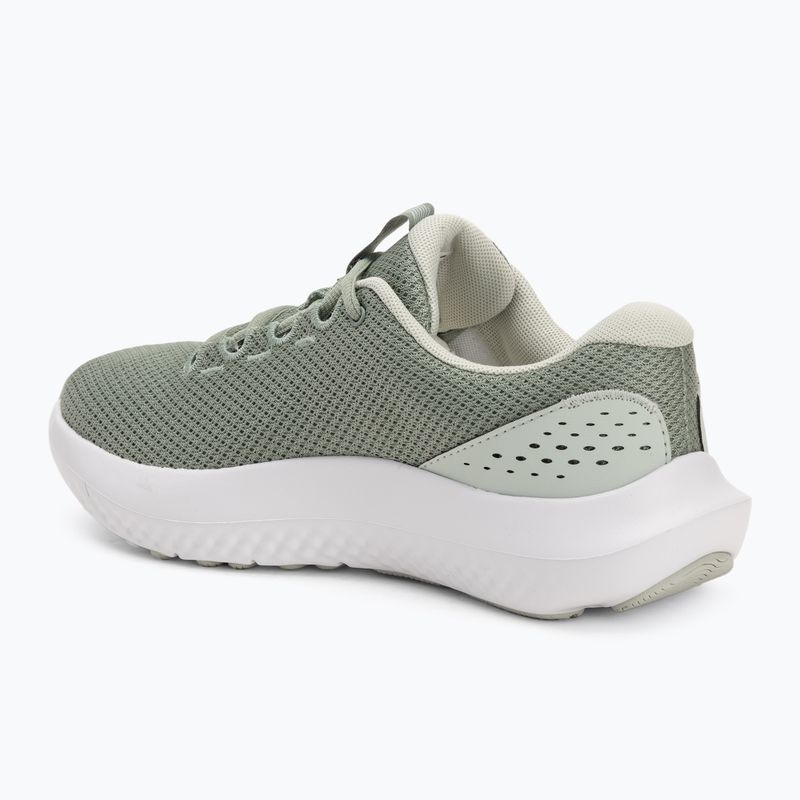 Under Armour Charged Surge 4 silica grün/hydro grün Damen Laufschuhe 3