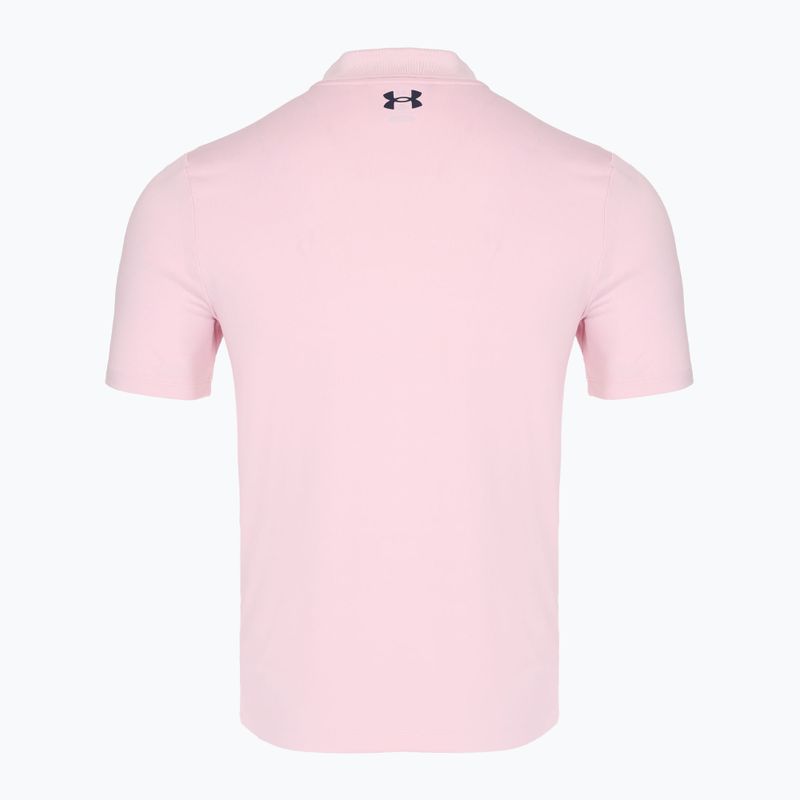Polohemd Herren Under Armour Matchplay Polo prime pink/midnight navy 2