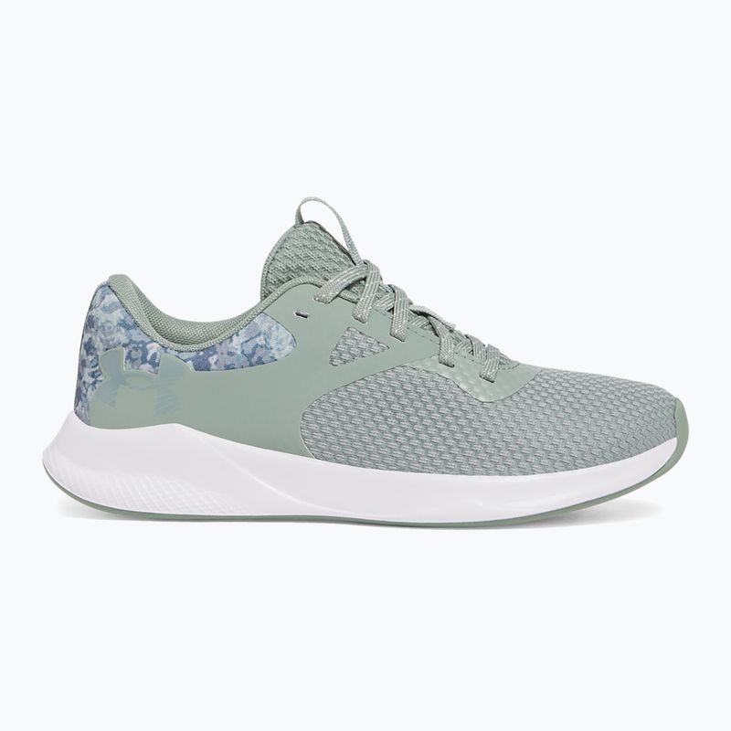 Trainingsschuhe Damen Under Armour Charged Aurora 2+ silica green/white/metallic silica 8