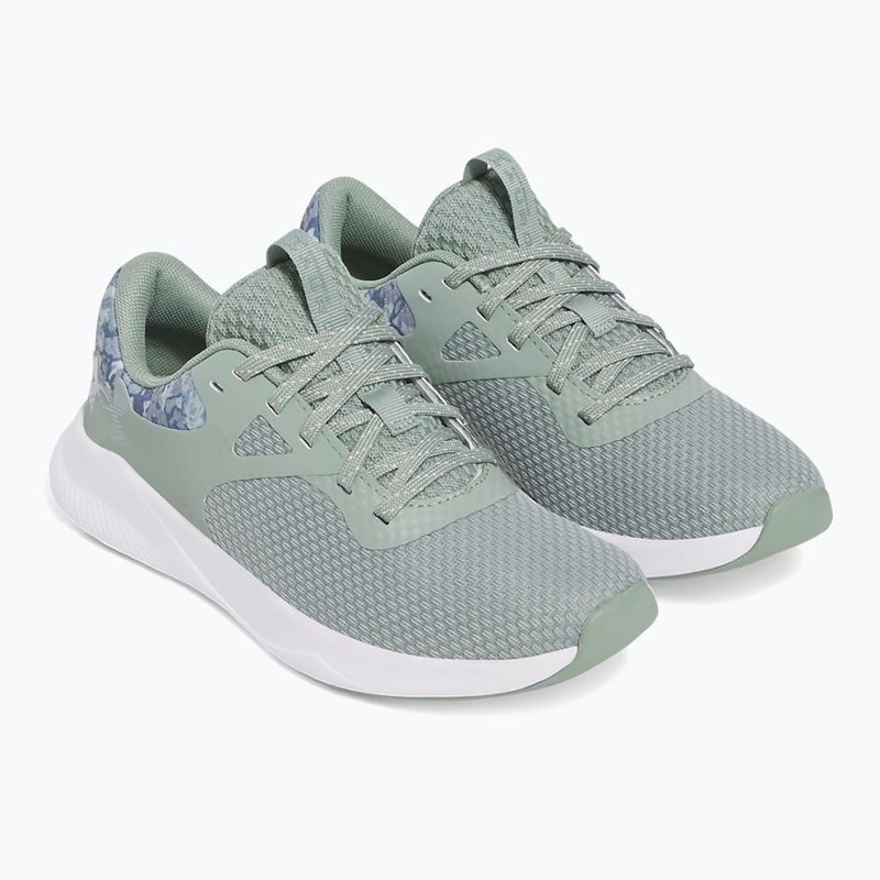 Trainingsschuhe Damen Under Armour Charged Aurora 2+ silica green/white/metallic silica 10