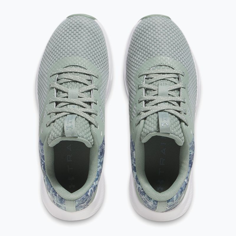 Trainingsschuhe Damen Under Armour Charged Aurora 2+ silica green/white/metallic silica 11