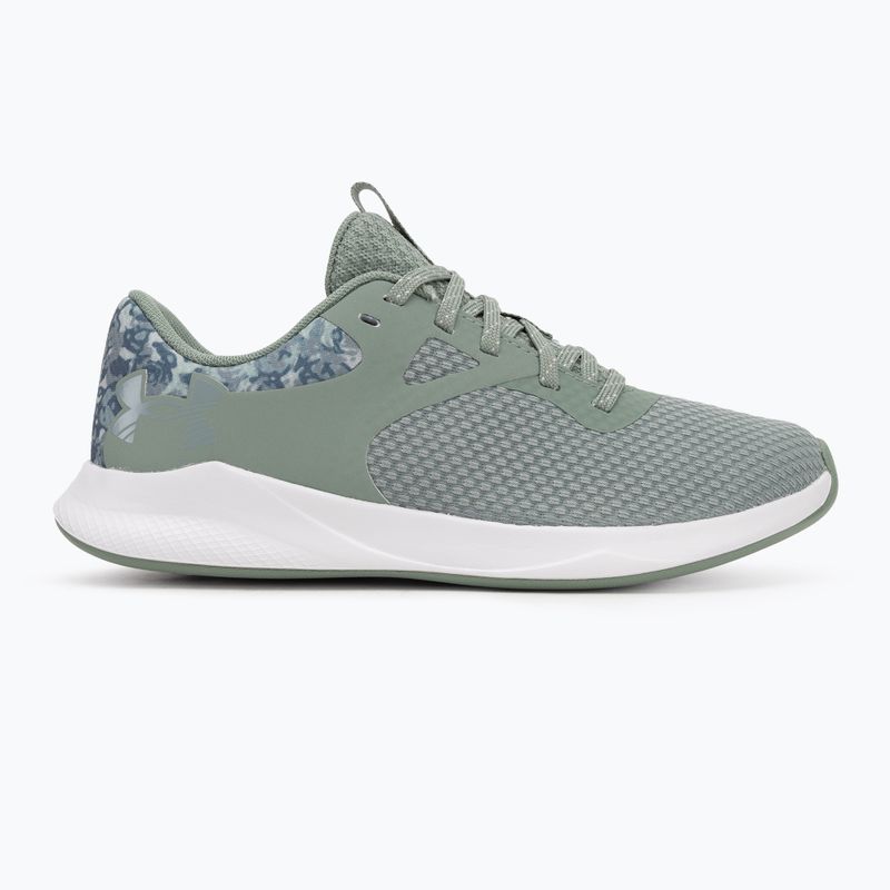 Trainingsschuhe Damen Under Armour Charged Aurora 2+ silica green/white/metallic silica 2