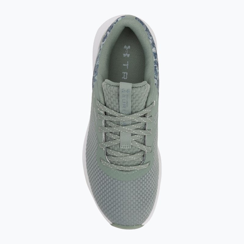 Trainingsschuhe Damen Under Armour Charged Aurora 2+ silica green/white/metallic silica 5