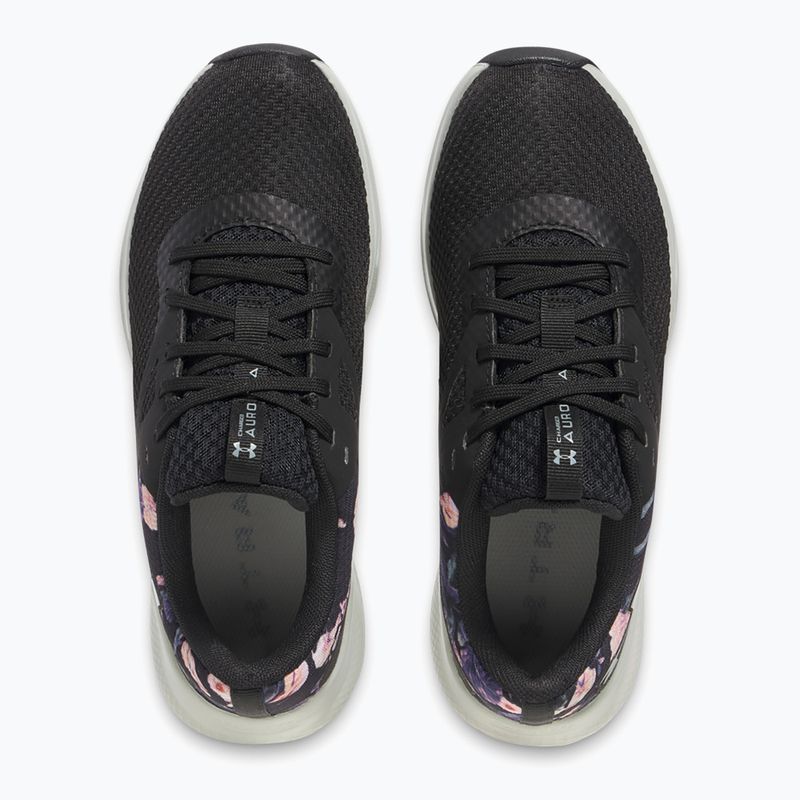 Trainingsschuhe Damen Under Armour Charged Aurora 2+ black/hydro green/metallic warm silver 11