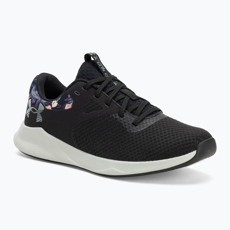 Trainingsschuhe Damen Under Armour Charged Aurora 2+ black/hydro green/metallic warm silver