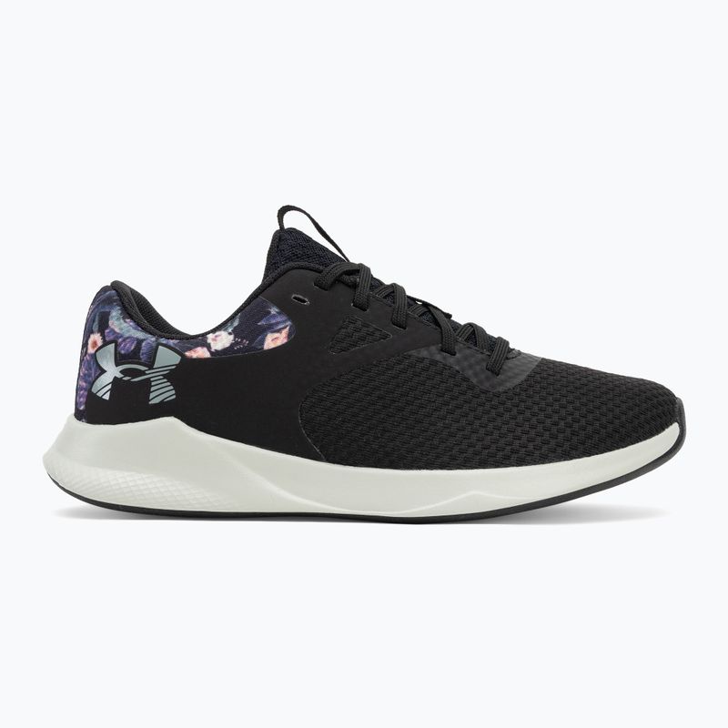 Trainingsschuhe Damen Under Armour Charged Aurora 2+ black/hydro green/metallic warm silver 2