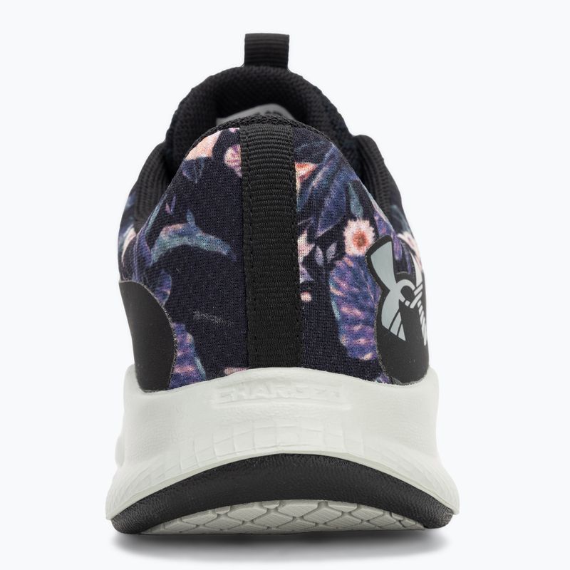 Trainingsschuhe Damen Under Armour Charged Aurora 2+ black/hydro green/metallic warm silver 6