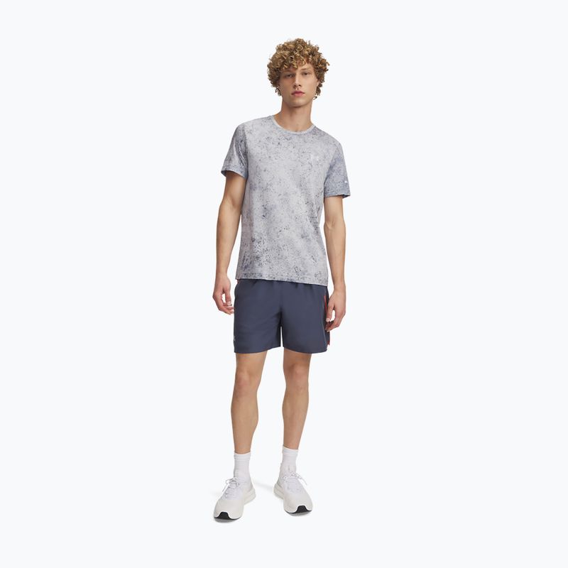 Laufshorts Herren Under Armour Launch 7" downpour gray / fire / reflective 2