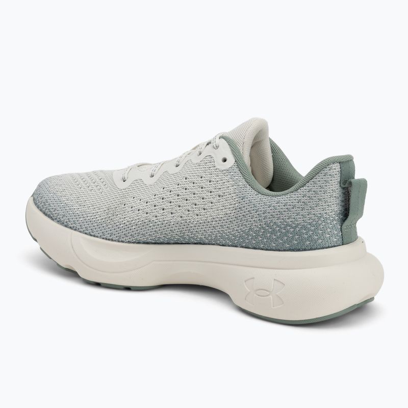 Laufschuhe Damen Under Armour Infinite white quartz/silica green/metallic silica 3