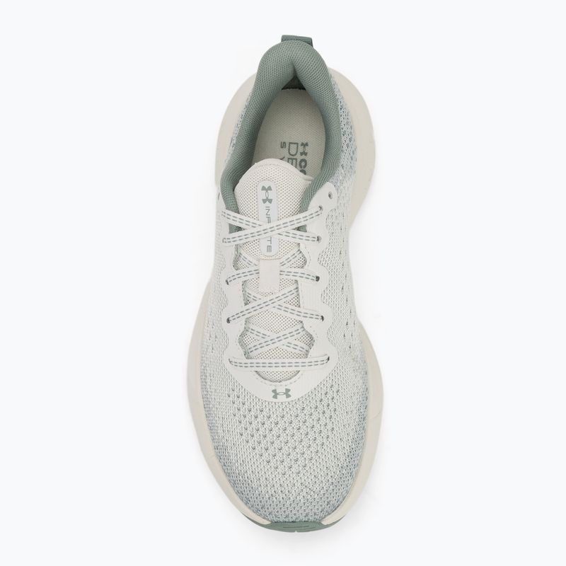 Laufschuhe Damen Under Armour Infinite white quartz/silica green/metallic silica 5
