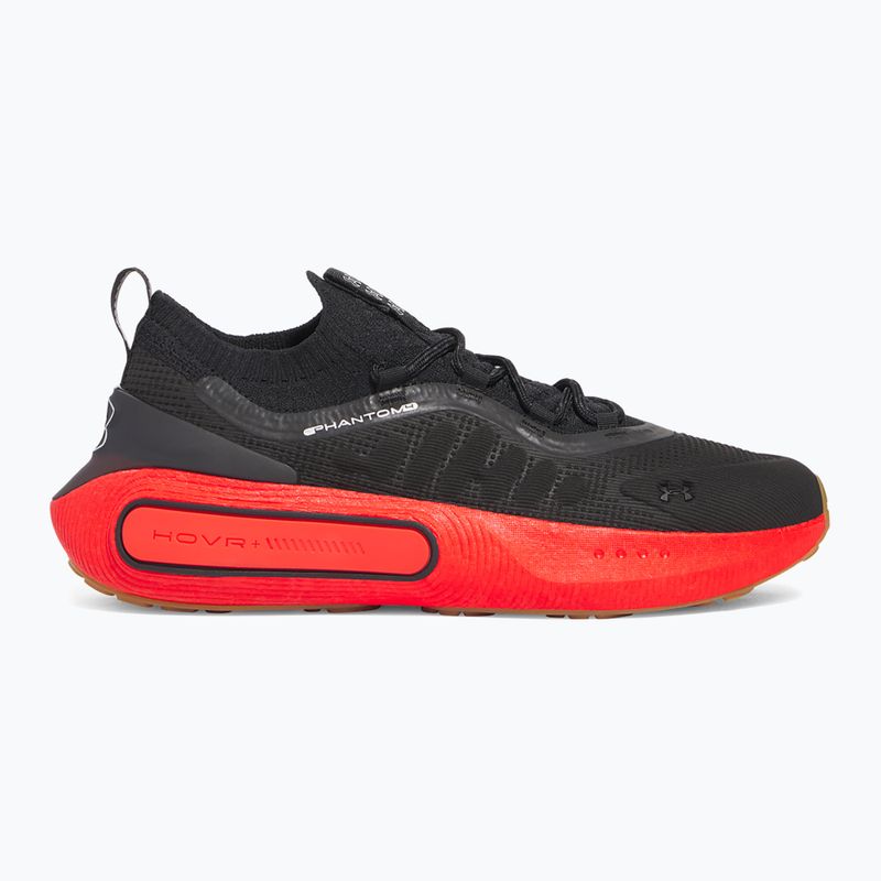 Herrenschuhe Under Armour Phantom 4 black/lava red/metallic silver 8
