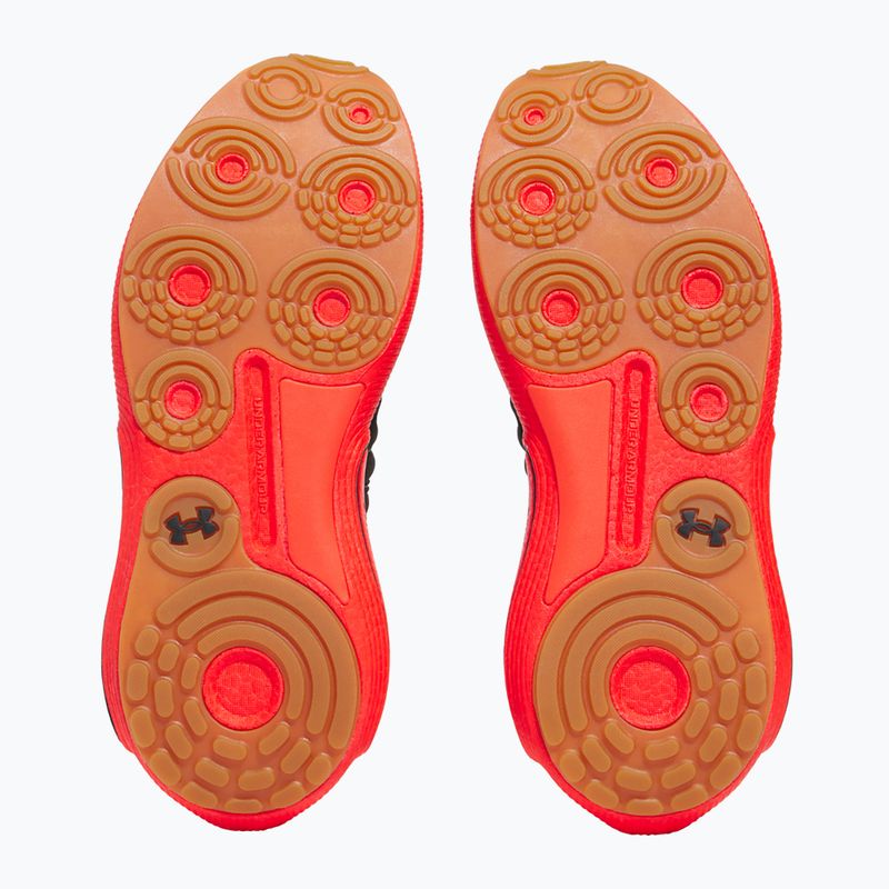 Herrenschuhe Under Armour Phantom 4 black/lava red/metallic silver 12