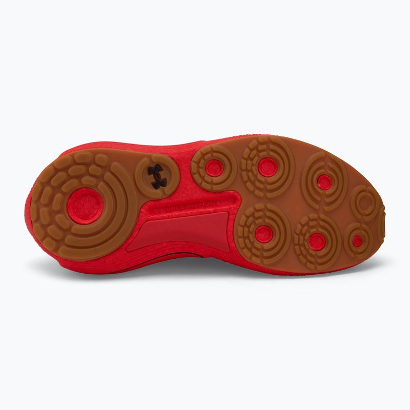 Herrenschuhe Under Armour Phantom 4 black/lava red/metallic silver 4