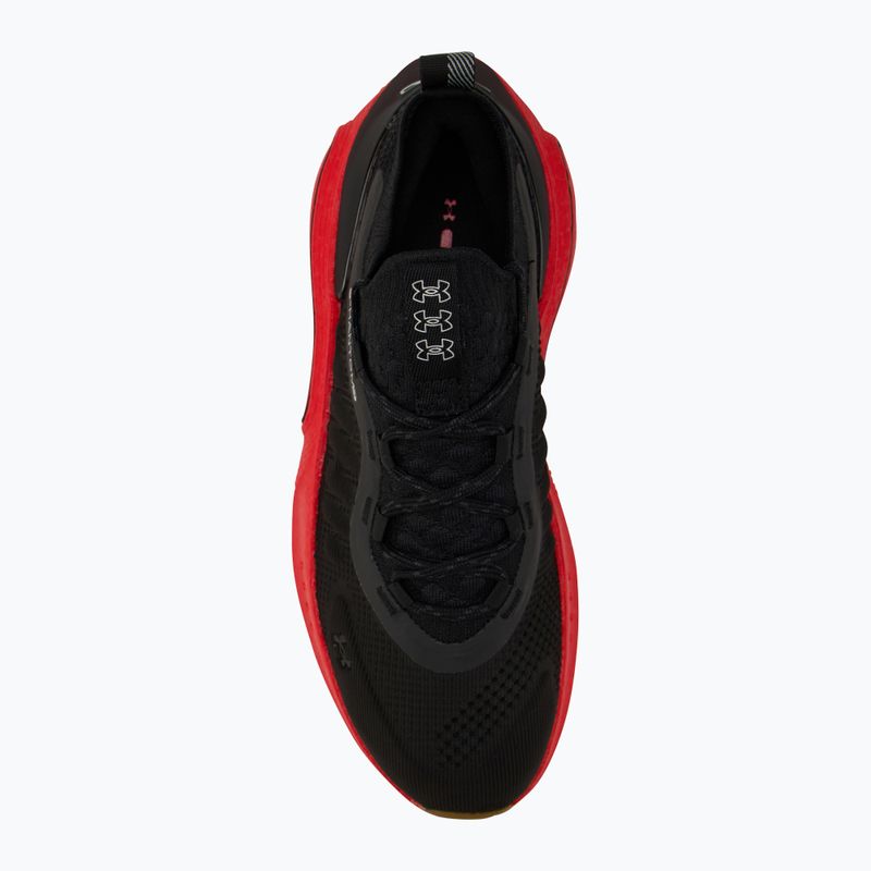 Herrenschuhe Under Armour Phantom 4 black/lava red/metallic silver 5