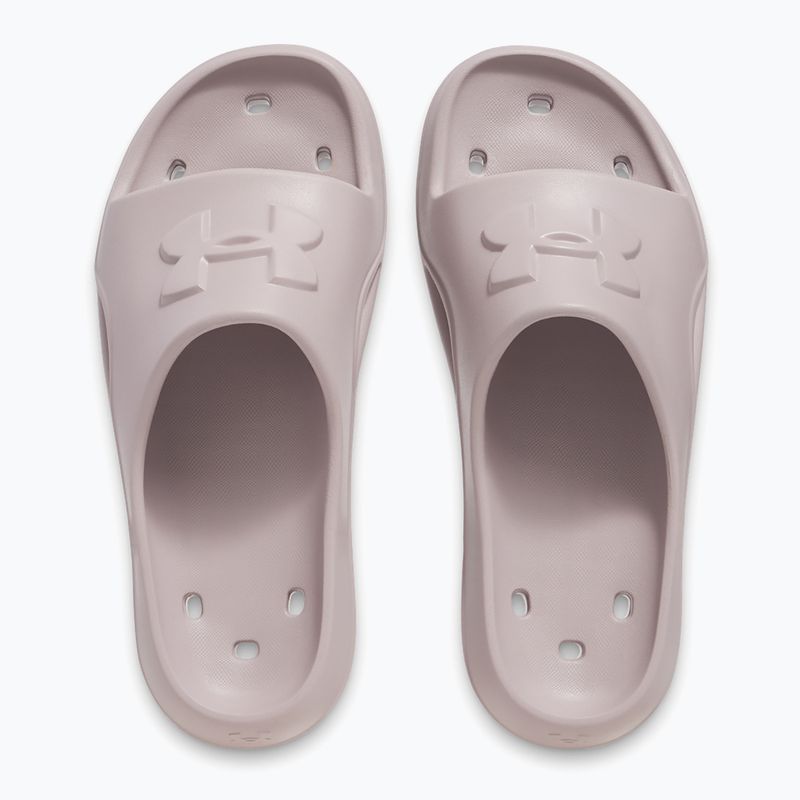 Badeschuhe Herren Under Armour Locker V Slide gray dawn/gray dawn/gray dawn 4
