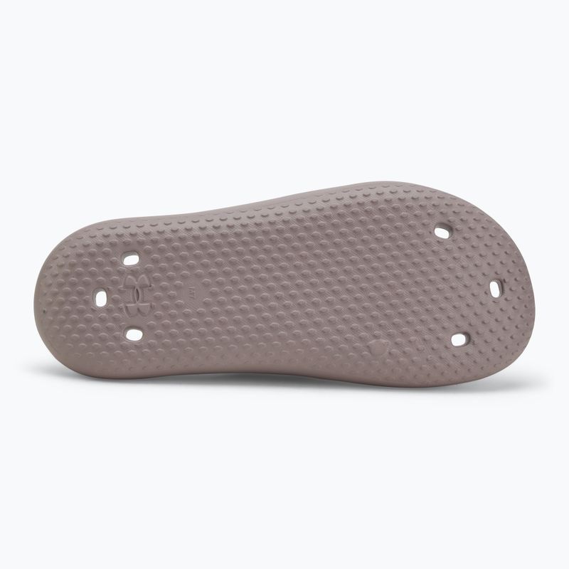 Badeschuhe Herren Under Armour Locker V Slide gray dawn/gray dawn/gray dawn 4