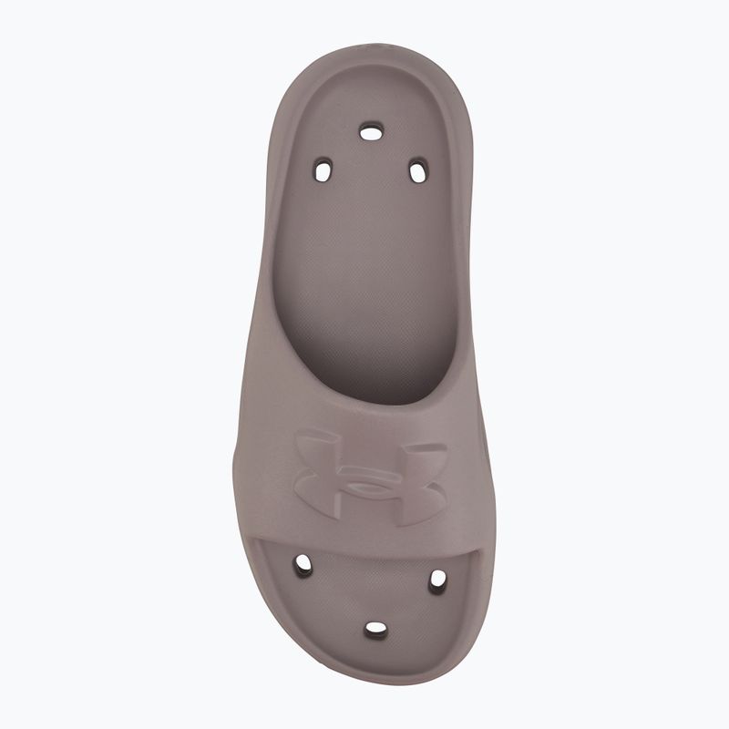 Badeschuhe Herren Under Armour Locker V Slide gray dawn/gray dawn/gray dawn 5