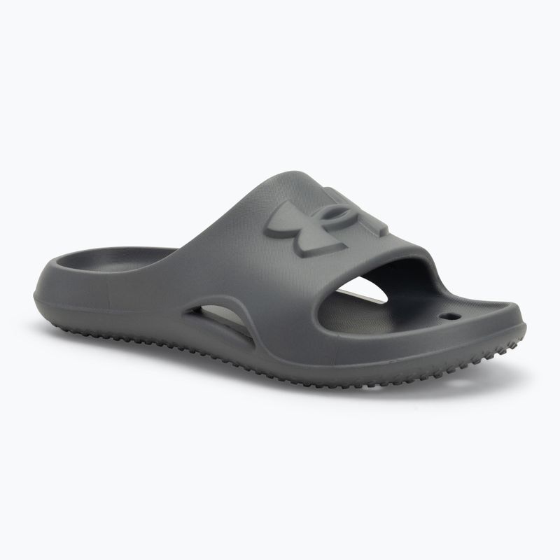 Badeschuhe Damen Under Armour Locker V Slide castlerock/castlerock/castlerock