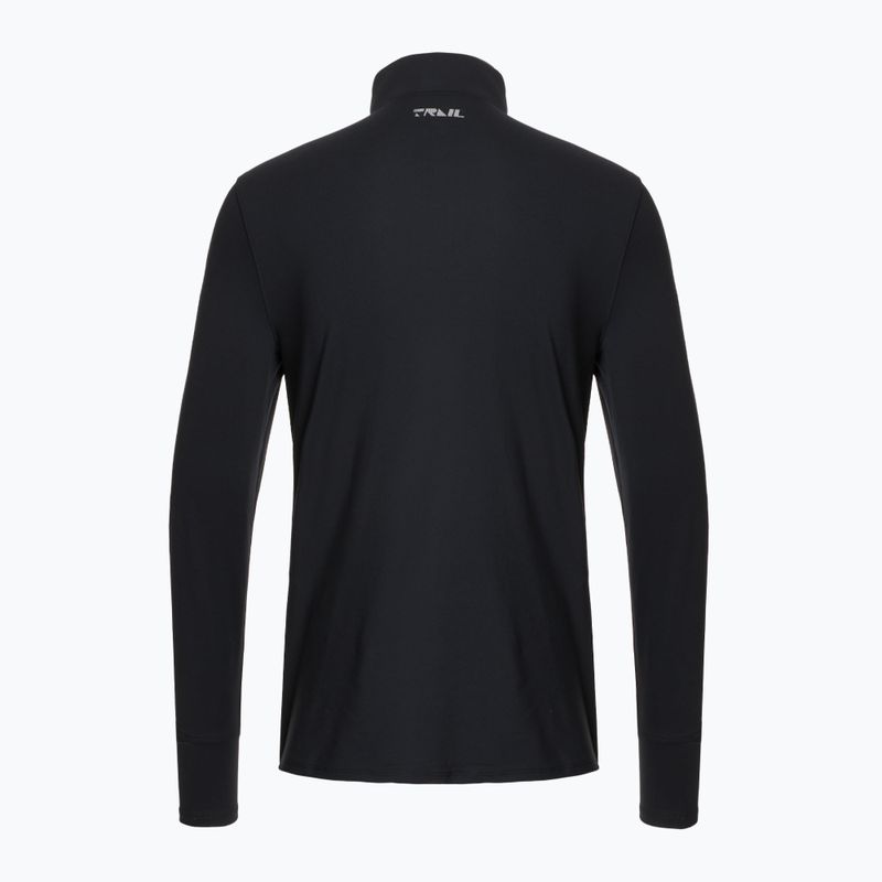 Lauf Hoodie Sweatshirt Herren Under Armour Trail Run Quarter Zip black/reflective 2