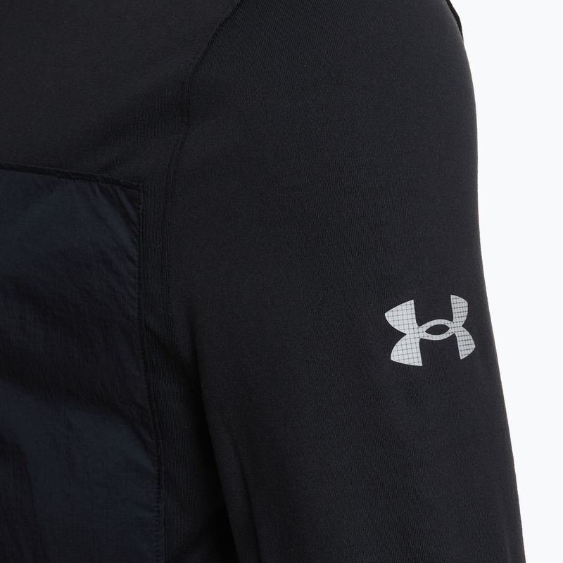 Lauf Hoodie Sweatshirt Herren Under Armour Trail Run Quarter Zip black/reflective 3