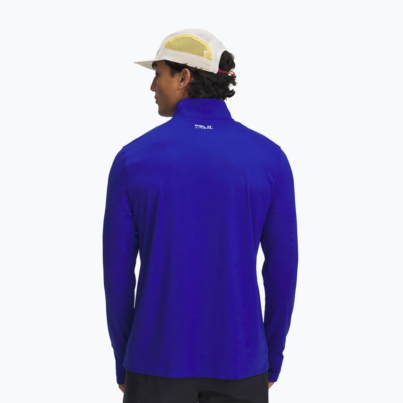 Lauf Hoodie Sweatshirt Herren Under Armour Trail Run Quarter Zip royal/reflective 2