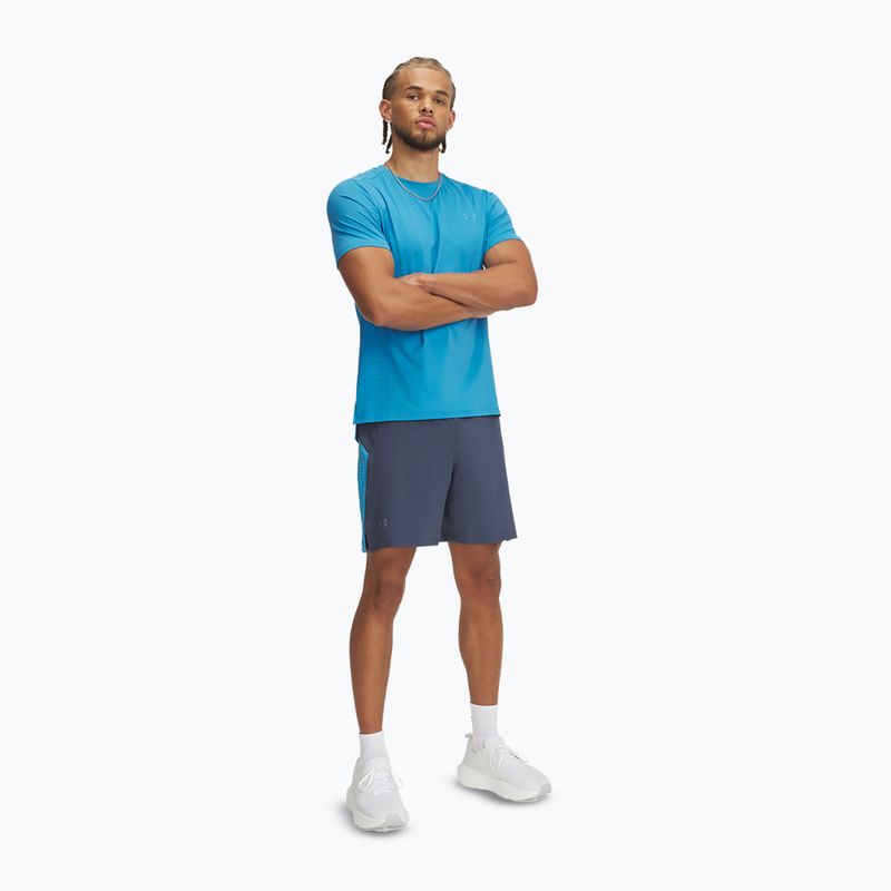 Laufshorts Herren Under Armour Launch Pro 7" downpour gray / ether blue / reflective 2