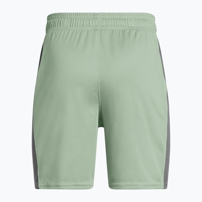 Fußballshorts Kinder Under Armour Challenger Knit silica green / castlerock / white 2