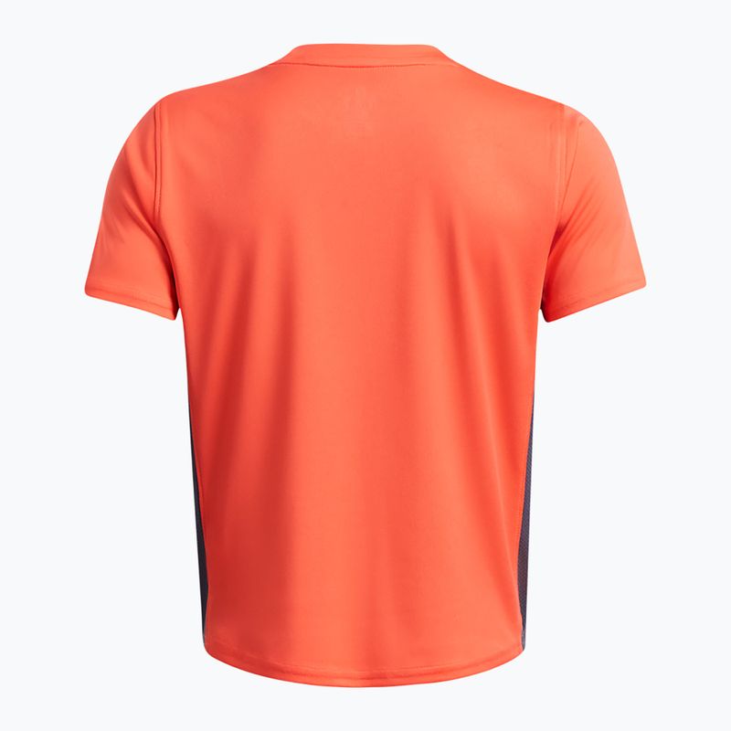 Fußball Shirt Kinder Under Armour Challenger Train fire/downpour gray/white 2