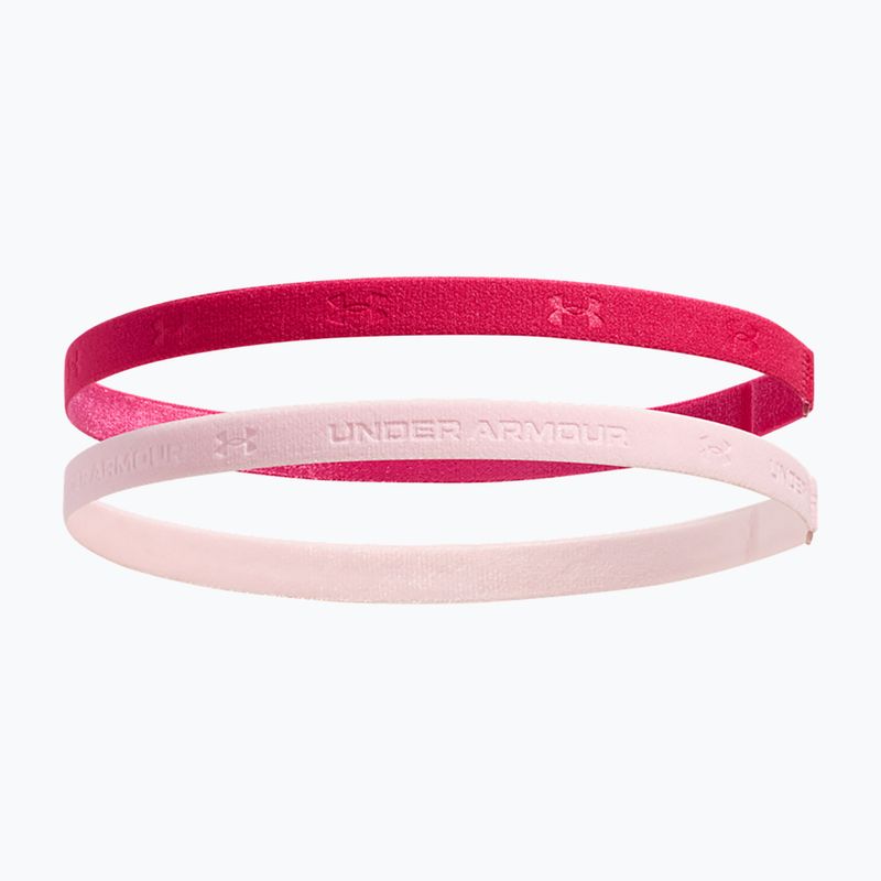 Under Armour Mini Bands Stirnband (2 Stück) schattiert fuchsia/prime pink