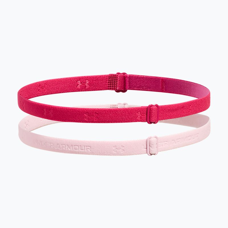 Under Armour Mini Bands Stirnband (2 Stück) schattiert fuchsia/prime pink 2