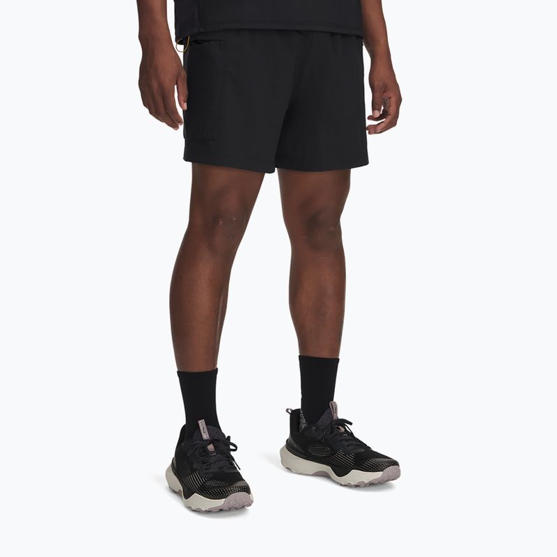 Laufshorts Herren Under Armour Trail Run 5" black / reflective